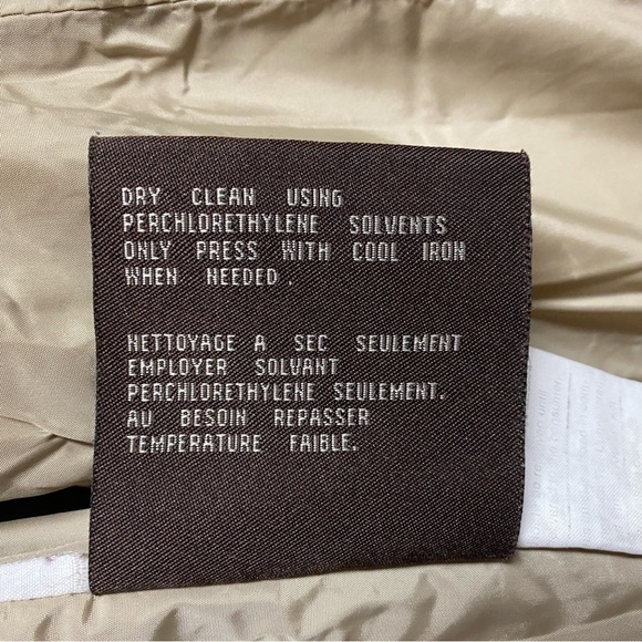 ANDREW MARC Womens Parka Coat Large Tan Down Fill Long Puffer Fur Jacket FLAWS - Picture 4 of 11